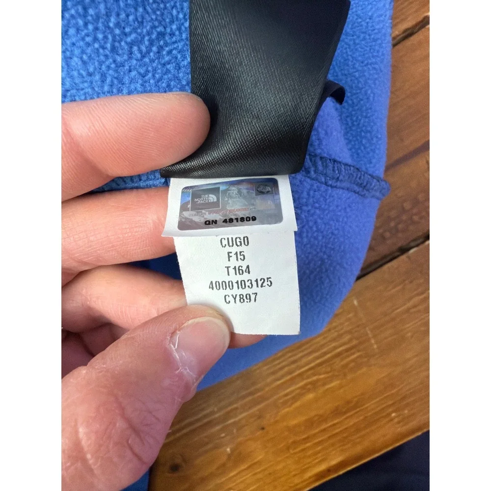The North Face Quarter Zip Pullover Mens Large Blue Heathered Outdoor Athleisure
